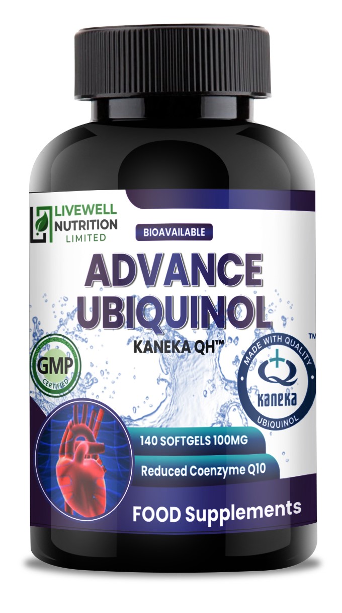 Advance Ubiquinol Kaneka QH 140 Softgels @ 100mg Reduced Form of CoQ10- Powerful Results
