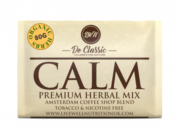 Calm Premium Herbal Smoke Mix. 100% Nicotine Free. 100% Mixed Herbs.80 grams