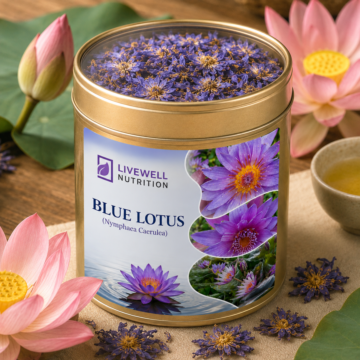 10g Dried Blue Lotus Flower Pure Natural Blooming BLUE FLOWER | Blossom Tea