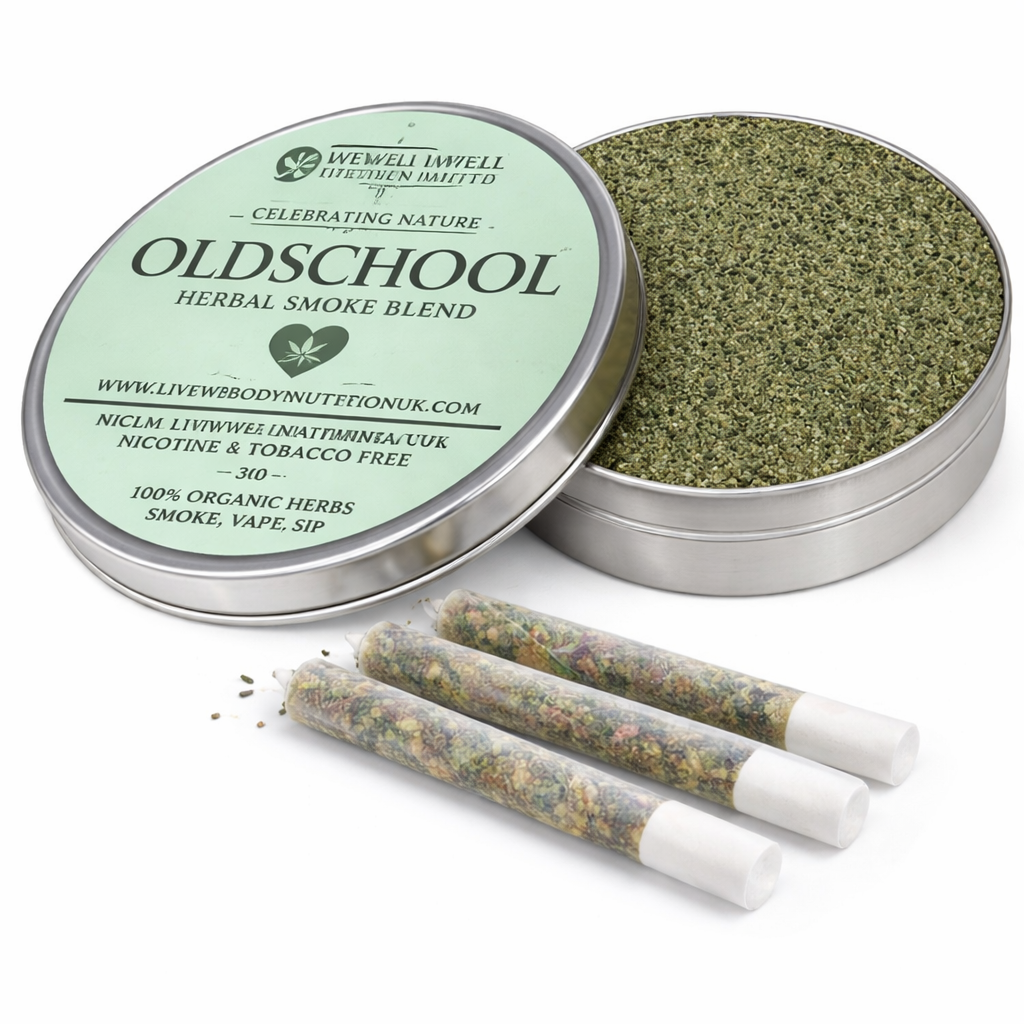 Old School-Herbal Smoke Blend. Smoking Cessation. 100% Nicotine Free. 100% Mixed Herbs. 30 grams