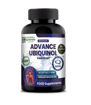 Vegetarian Advance Ubiquinol Kaneka QH 140 Softgels @ 100mg Reduced Form of CoQ10- Powerful
