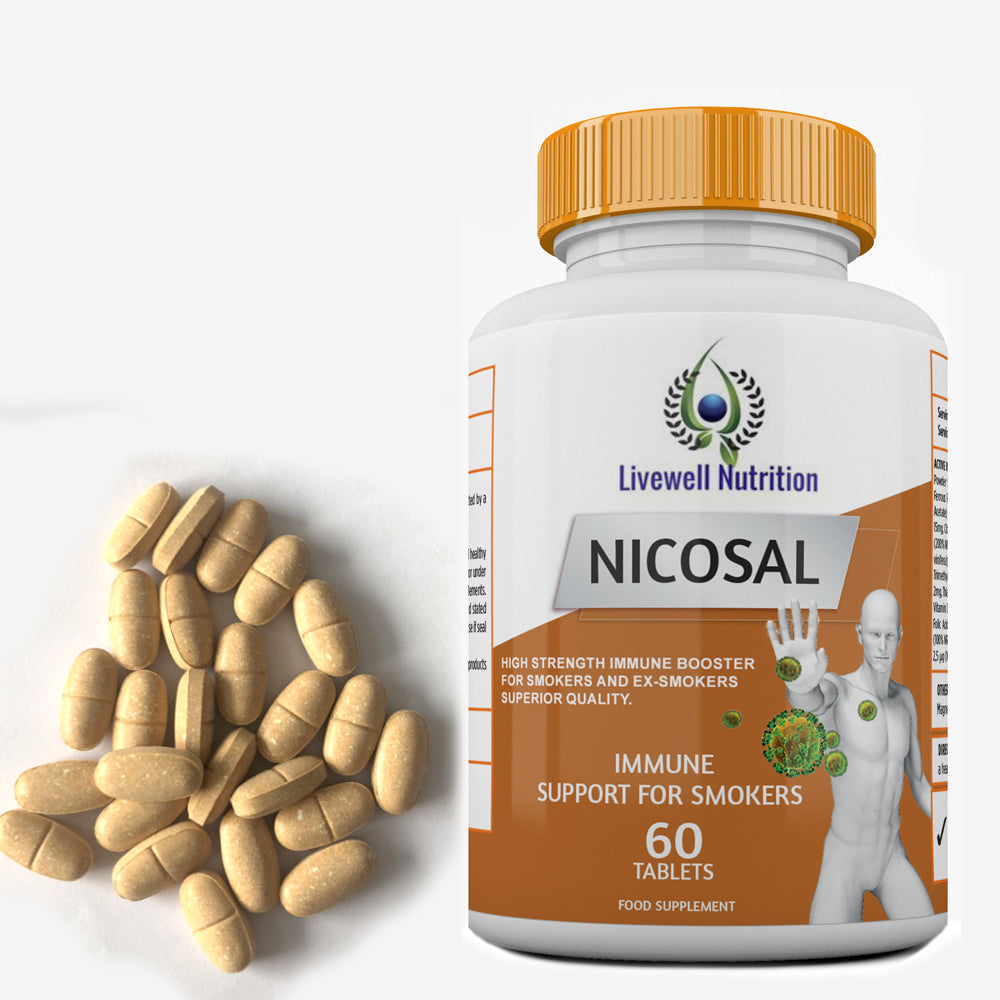 x3 Nicosal Immune Boost for Smokers and Ex-Smokers, Total 180 Tablets