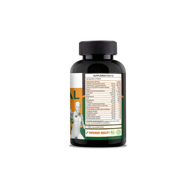 Nicosal x2 VitaCap Bottles Immune Booster for Smokers & Ex-Smokers 90 Tablets