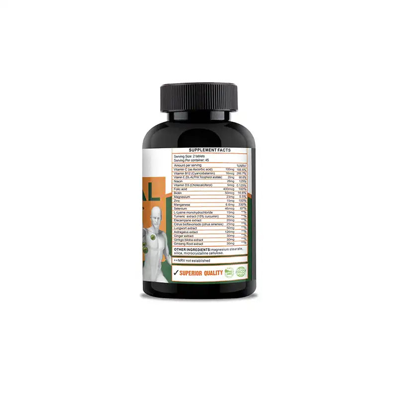 Nicosol A-Z Multivitamin x2 VitaCap Bottles Vital Support for Smokers and Ex-Smokers 90 Tablets