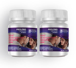 Prolong Fast Action x2 VitaCap Bottles Powerful Results for Male Performance 10 Tablets- 1 tablet @ 1000mg