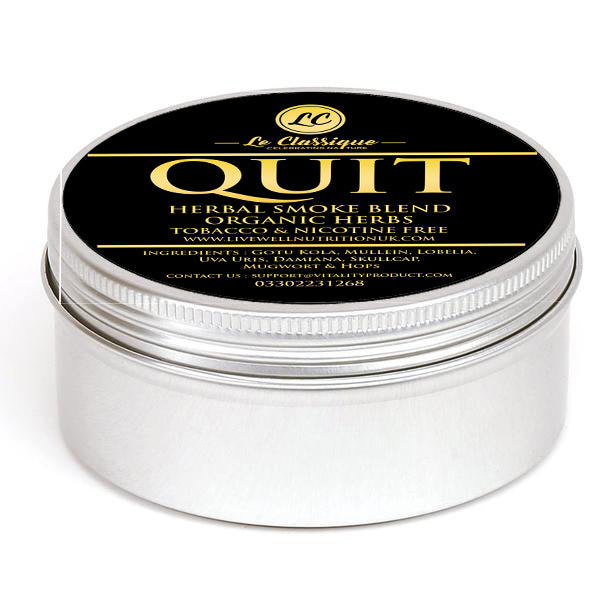 Quit - Herbal Smoke Mix. Support During Smoking Cessation 100% Nicotine Free. 100% Mixed Herbs. 30 grams