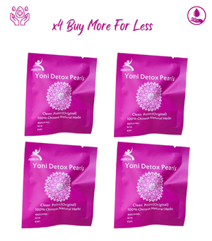 X4 Yoni Detox Pearls-Natural Womb Detox & Vaginal Cleansing-1 Pearl @ 1.2g in each Packet