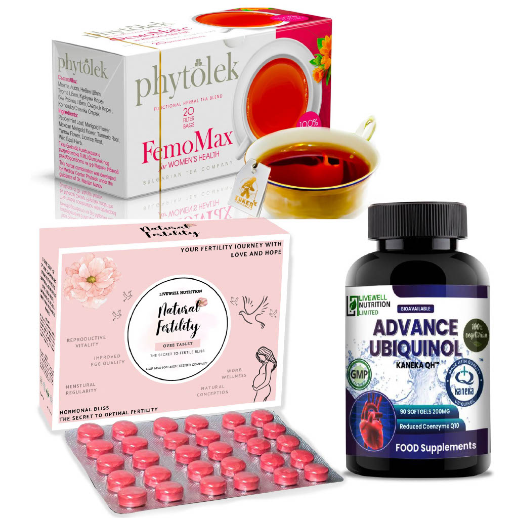 Save £'s with Ovee Tablet, Advance Ubiquinol  & Fertility Wellness Tea