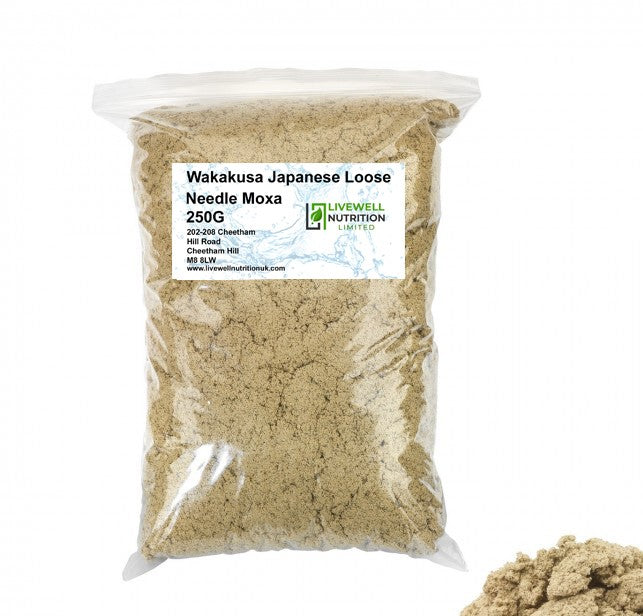 Wakakusa Japanese Moxibustion Moxa, Gold Moxa Natural Mugwort Expelling Cold Relieve Pain Moxibustion Moxa Health Care 250g