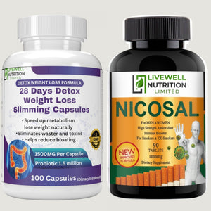 Powerful Duo -Nicosal Immune Booster & Colon Cleanse, Boost your Immune System & Detoxify your Body