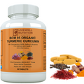 BCM 95 ORGANIC TURMERIC CURCUMIN with Glucosamine, MSM, Saffron& Bioperine For Optimal Joint Health & Anti-Inflammatory