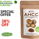 AHCC Active Hexose Potent Correlated Compound,  Food Supplement Derived from Shitake Mushroom, Enhance Immune Function 1 Packet @ 100g