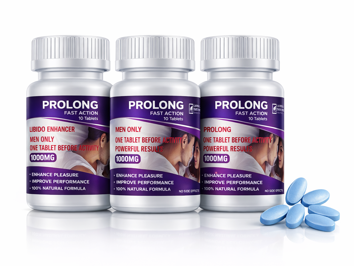 Prolong Fast Action x3 VitaCap Bottles Powerful Results for Male Performance 10 Tablets- 1 tablet @ 1000mg