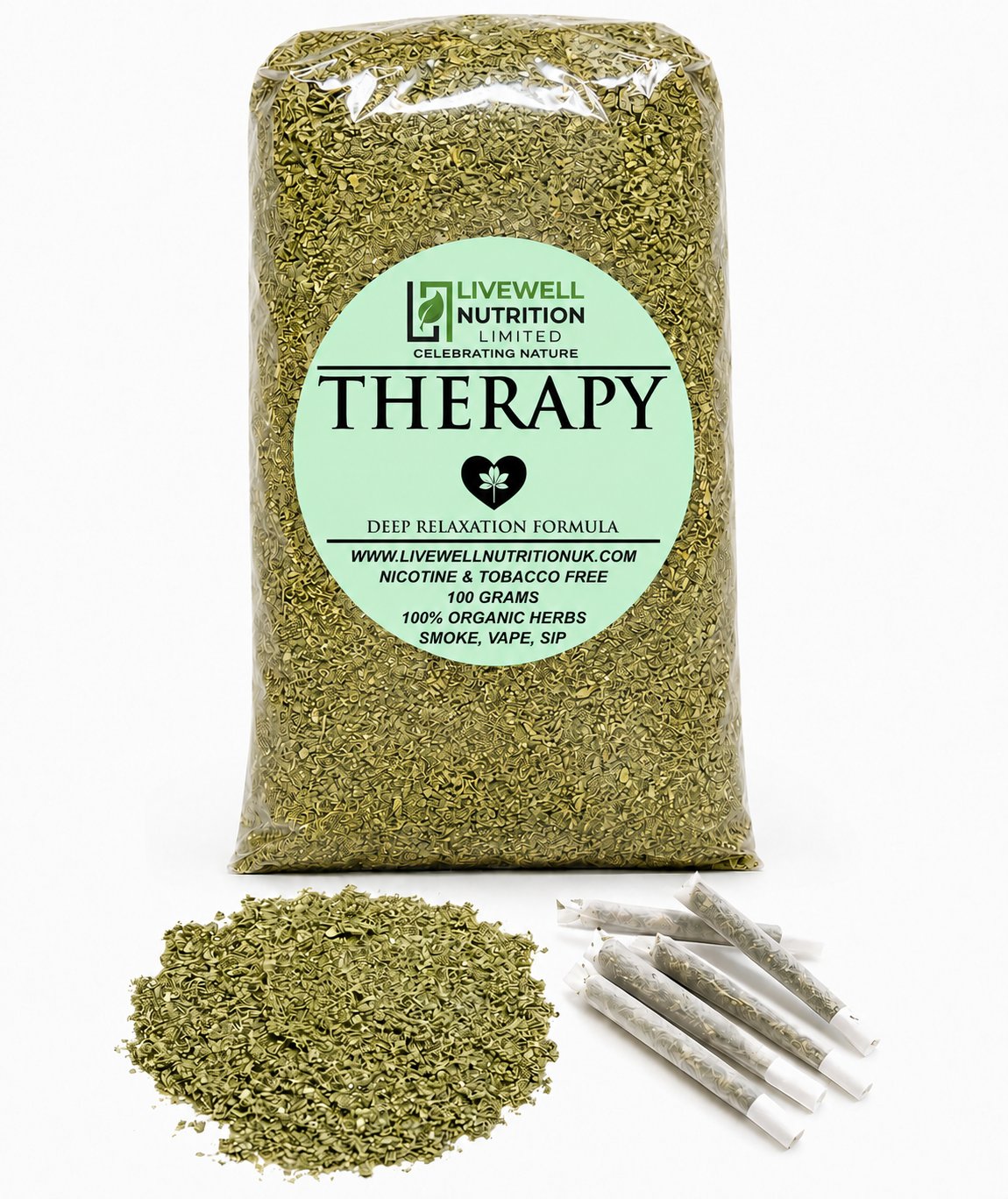 Old School-Herbal Smoke Blend. Smoking Cessation. 100% Nicotine Free. 100% Mixed Herbs. 200 grams