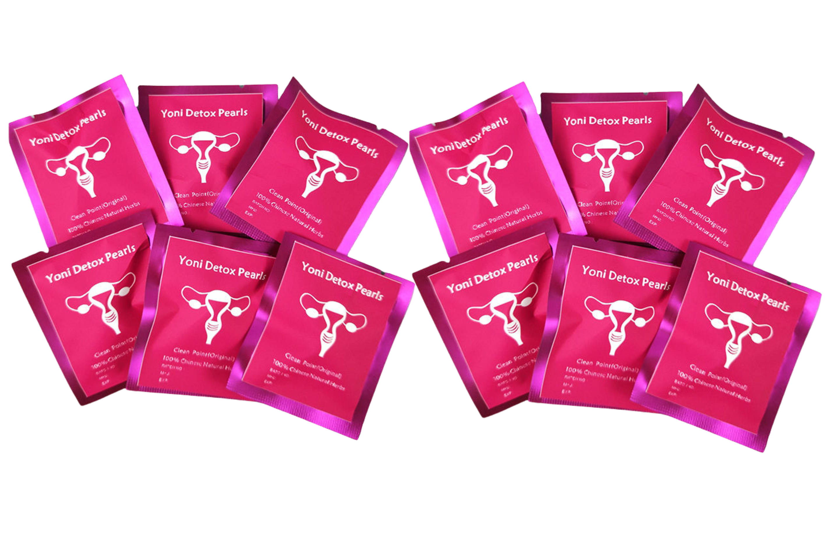 x12 Yoni Detox Pearls-Natural Womb Detox & Vaginal Cleansing-1 Pearl @ 1.2g in each Packet