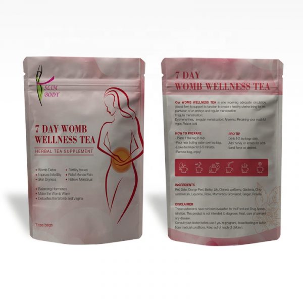 7-Day Womb Wellness Tea Herbal Infusion Supplement With 7 Tea Bags