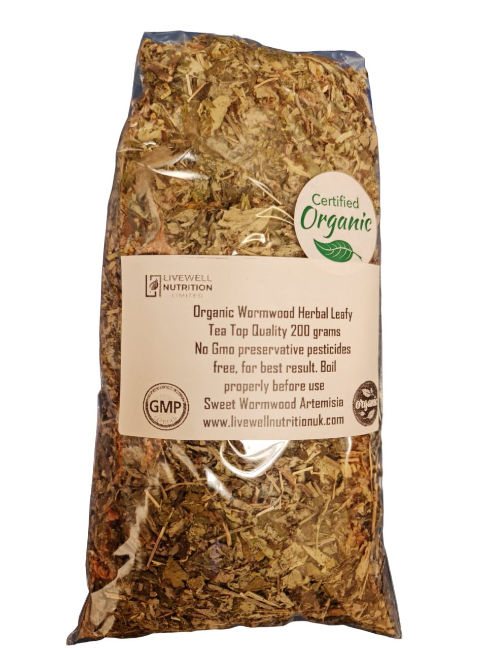 Organic Wormwood Herbal Tea Renowned For Its Anti-Inflammatory Properties 200 grams:100 cups of tea