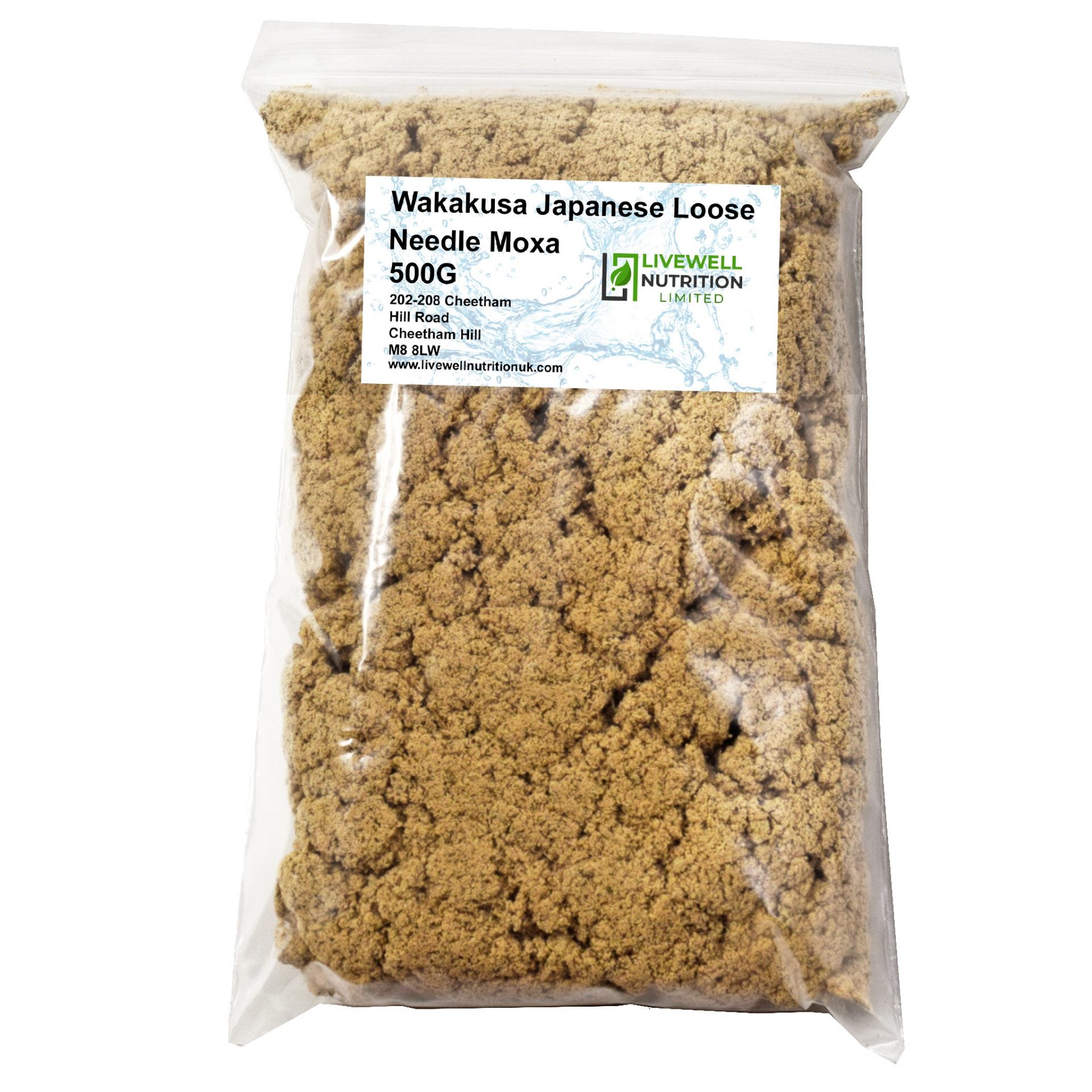 Wakakusa Japanese Moxibustion Moxa, Gold Moxa Natural Mugwort Expelling Cold Relieve Pain Moxibustion Moxa Health Care 500g