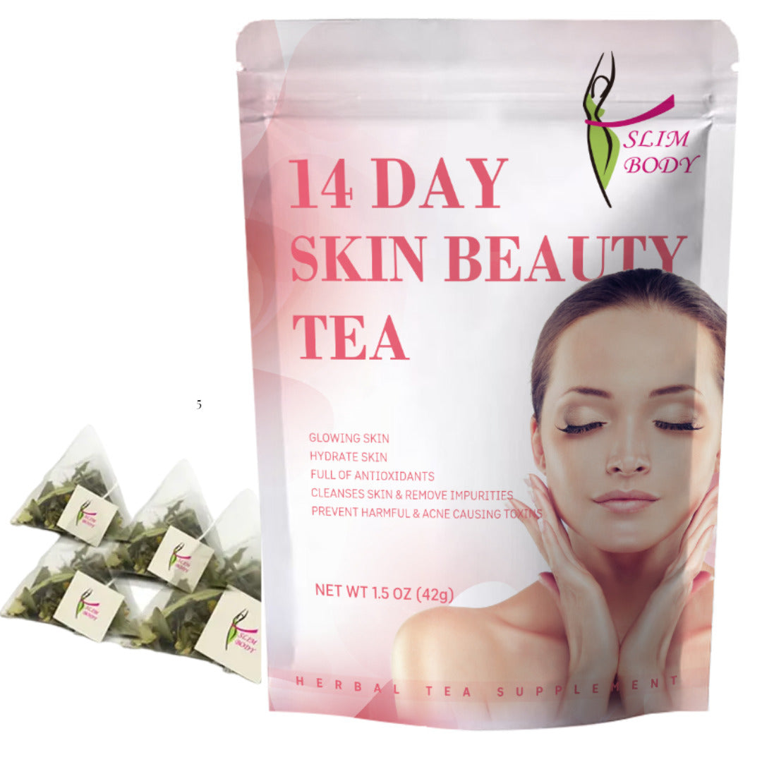 14 Day Skin Beauty Tea Herbal Rejuvenation Supplement with 14 Tea Bags