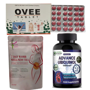 Save £'s with Ovee Fertility Tablets, Advance Ubiquinol & Womb Wellness Tea