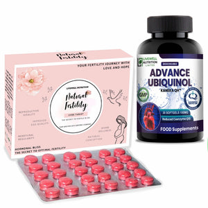 Natural Fertility Supplement Duo Pack Combination of Ovee 150 Tablet & 200mg 30 Softgels Advance Ubiquinol