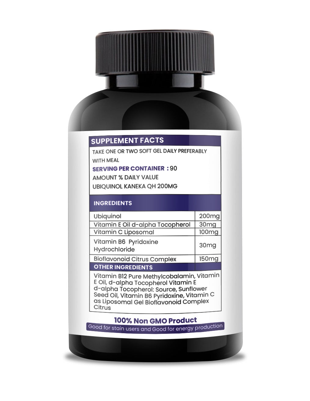 Advance Ubiquinol Kaneka QH 90 Softgels @ 200mg Reduced Form of CoQ10- Powerful Results