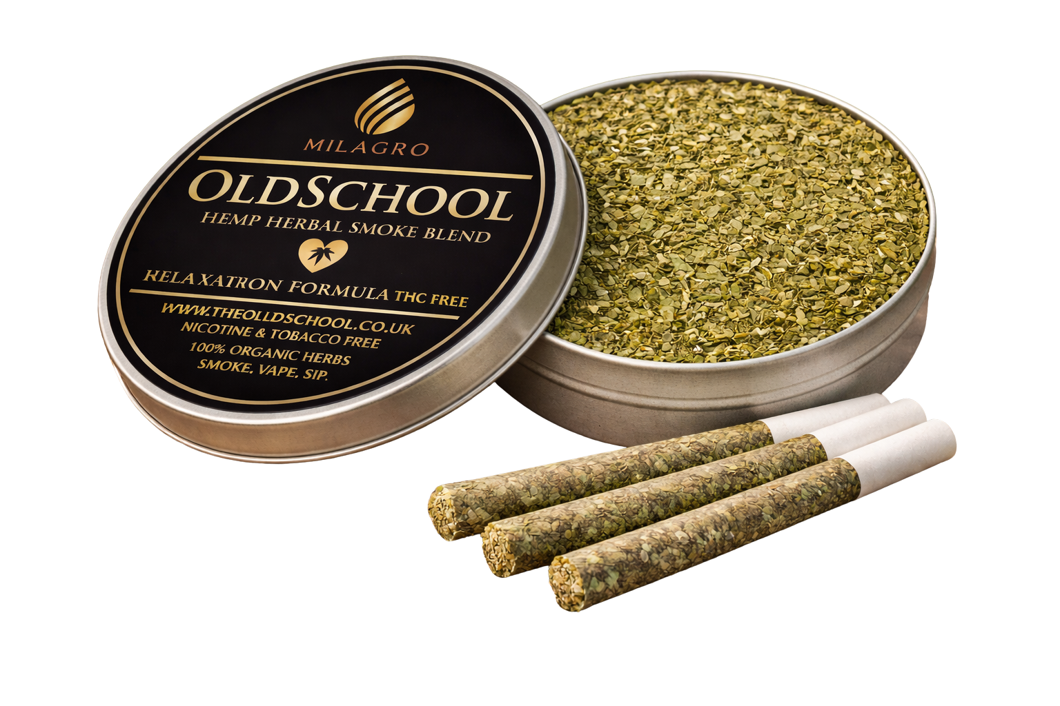 Old School - Herbal Smoke Mix. Holistic Releif 100% Nicotine Free. 100% Mixed Herbs. 30 grams