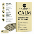 Calm Blend 20 Organic Herbal Smokes Pre - Rolled Cone Cigarettes Tobacco Alternative THC & Nicotine Free Premium Herbal Smoke Mix 25 Pre Rolled Herbal Cigarette. 100% Nicotine Free