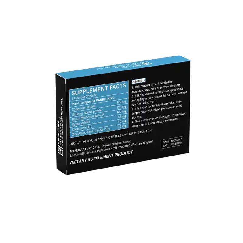 RABBIT KING EXTRA STRONG Powerful Results for Male Performance 10 Capsules- 1 Capsule @ 500mg
