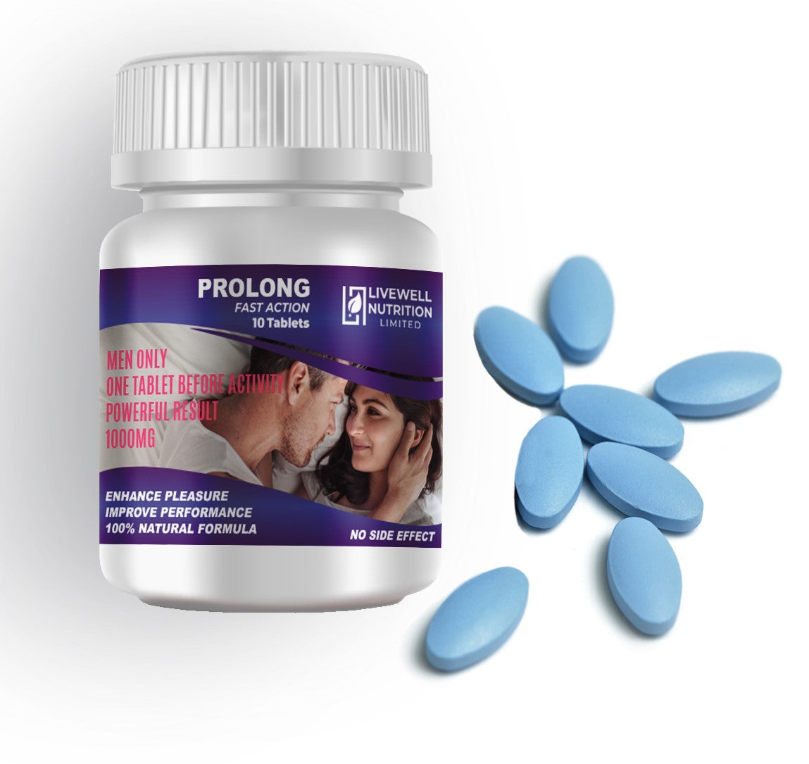 Prolong Fast Action  Powerful Results for Male Performance 10 Tablets- 1 tablet @ 1000mg