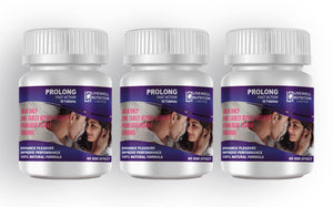Prolong Fast Action x3 VitaCap Bottles Powerful Results for Male Performance 10 Tablets- 1 tablet @ 1000mg