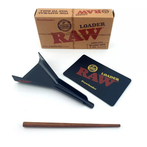 RAW Cone Loader King Size Paper Cone Filler With Wooden Poker Scratch Card
