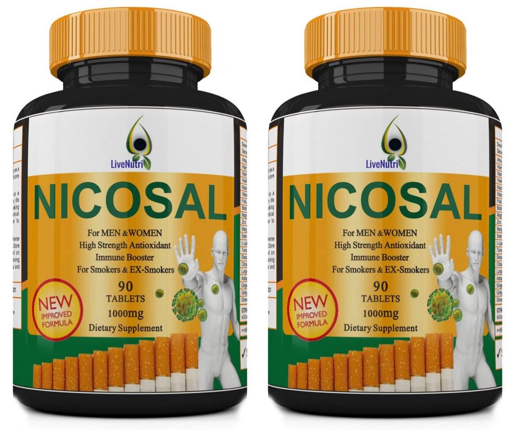 2X Smokers Vitamin 90 Tablets Nicosal High Strength Immune Booster for